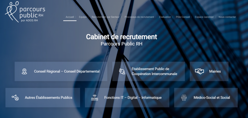 Nouveau cabinet de recrutement secteur public